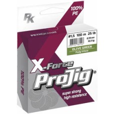 Плетеный шнур PETROKANAT ProJig X-Forse 100м 0,12мм (хаки)