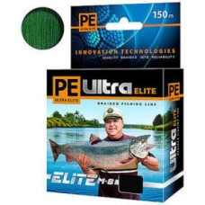 Плетеный шнур PE Ultra Elite M-8 Dark Green 150м 0,30мм