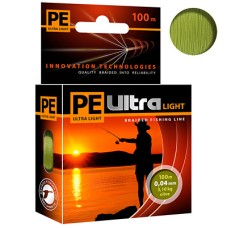 Плетеный шнур PE Ultra Light Olive 135м 0,10мм