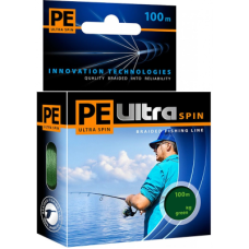 Плетеный шнур PE Ultra Spin Dark Green 100м 0,16мм