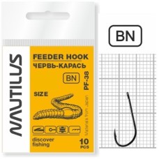 Крючок Nautilus Feeder Hook Червь-Карась №4 PF-38