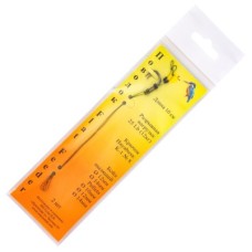 Поводок карповый Зимородок Flat Feeder 10см 25lb (12кг) K-1 кр.№10 (бойловый)