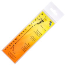 Поводок карповый Зимородок Flat Feeder 10см 25lb (12кг) P-1 кр.№8 (бойловый)