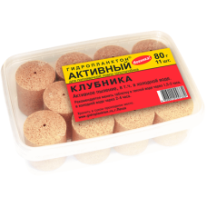 Гидропланктон Активный Клубника 80г х11шт (контейнер)