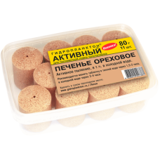Гидропланктон Активный Печенье ореховое 80г х11шт (контейнер)