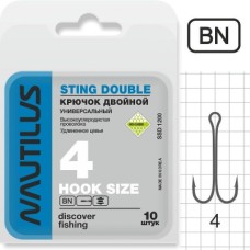 Крючок Nautilus Sting Double 3XL №1/0 1200