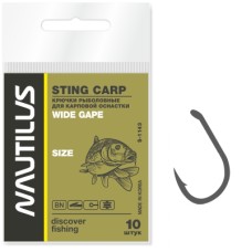 Крючок Nautilus Sting Wide Gape S-1143 №6