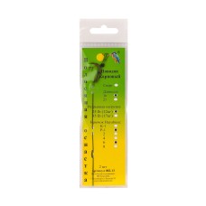 Поводок карповый Зимородок 16см 25lb (12кг) P-1 кр.№8 (бойловый)
