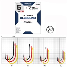 Крючок Cobra Allround CA121 №10 MIX