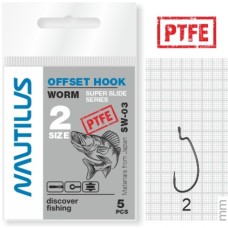 Крючки NAUTILUS Offset Series Worm SW-03PTFE №1 (5шт)