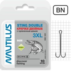 Крючок Nautilus Sting Double 3XL №3/0 1201