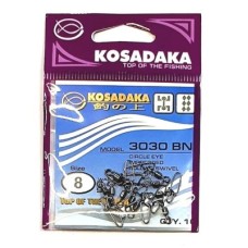 Вертлюг с застежкой Kosadaka 3030 №6 14кг (7шт)