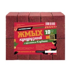 Жмых кукурузный-кубики Premium Клубника "Карпомания"