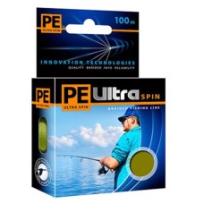 Плетеный шнур PE Ultra Spin Olive 135м 0,30мм